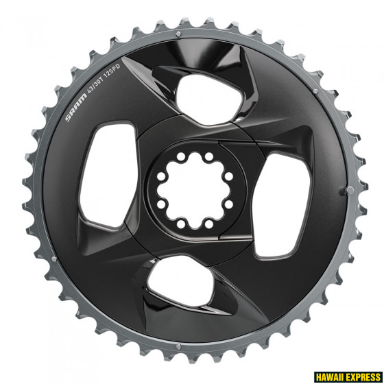 00.6218.015.004-560x560.jpg CHAIN RING ROAD 43T 94BCD 2X12 FORCE WIDE POLAR GREY WITH COVER PLATE - Image 1
