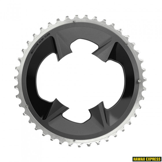 00.6218.028.000-560x560.jpg CHAIN RING ROAD 43T 94BCD 2X12 RIVAL WIDE BLACK WITH COVER PLATE - Image 1