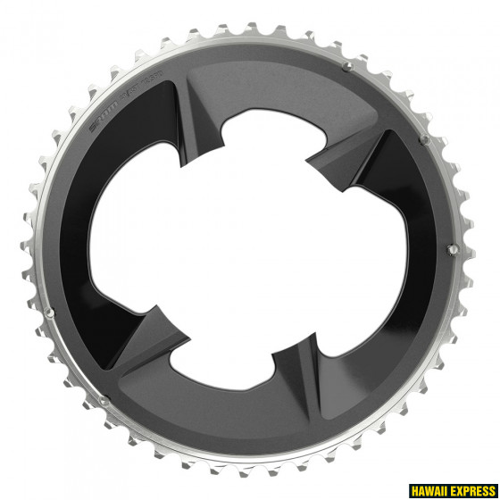 00.6218.029.000-560x560.jpg CHAIN RING ROAD 48T 107BCD 2X12 RIVAL BLACK WITH COVER PLATE - Image 1