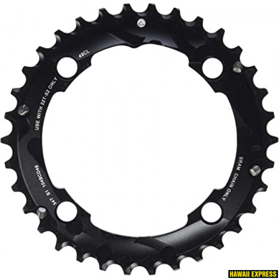 11.6218.021.000-560x560.jpg CHAIN RING MTB 34T 104 AL5 2X10 MEDIUM PIN BLAST BLACK - Image 1