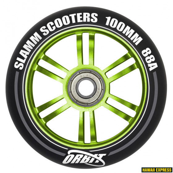 SL581-green-560x560.jpg TÕUKERATTA RATAS 100mm Orbit 1tk - Image 1
