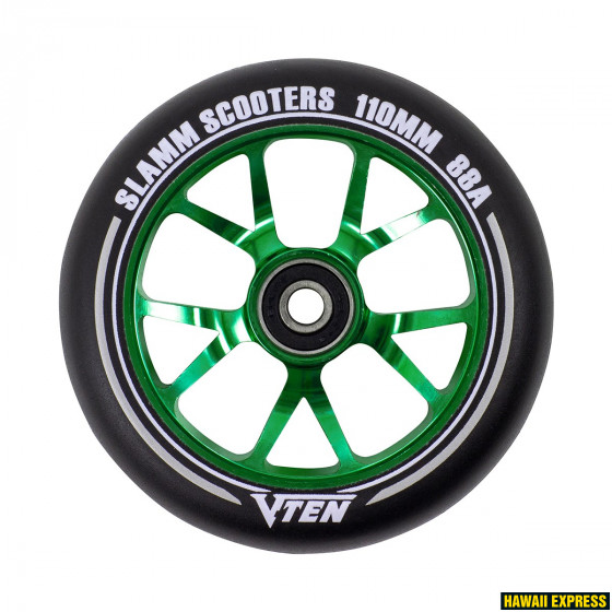 SL582green-560x560.jpg TÕUKERATTA RATAS V-TEN 110mm Alu Core 1tk - Image 1